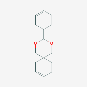 molecular formula C15H22O2 B157513 3-(3-Cyclohexen-1-yl)-2,4-dioxaspiro[5.5]undec-8-ene CAS No. 1820-50-4