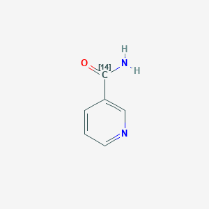 molecular formula C6H6N2O B157529 (Carbonyl-14C)nicotinamide CAS No. 10119-18-3