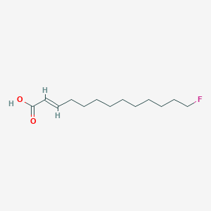 molecular formula C13H23FO2 B157538 13-Fluorotridec-2-enoic acid CAS No. 1675-24-7