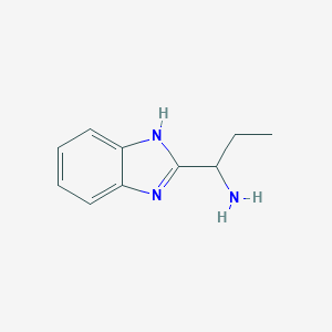 molecular formula C10H13N3 B157539 1-(1H-benzimidazol-2-yl)propan-1-amine CAS No. 130907-05-0