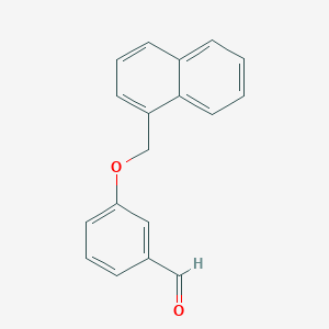molecular formula C18H14O2 B157553 3-(萘-1-基甲氧基)苯甲醛 CAS No. 130205-11-7