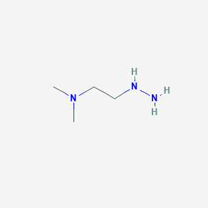molecular formula C4H13N3 B157565 乙胺，2-肼基-N,N-二甲基- CAS No. 1754-57-0