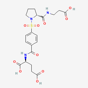 n-[4-[[Glutamic acid]-carbonyl]-benzene-sulfonyl-d-prolinyl]-3-amino-propanoic acid