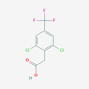 molecular formula C9H5Cl2F3O2 B157603 2,6-Dichloro-4-(trifluoromethyl)phenylacetic acid CAS No. 132992-36-0