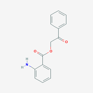 B157630 2-Oxo-2-phenylethyl 2-aminobenzoate CAS No. 130627-10-0