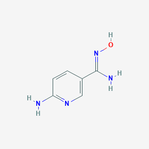 molecular formula C6H8N4O B157632 6-氨基-N-羟基-3-吡啶甲酰胺 CAS No. 468068-28-2