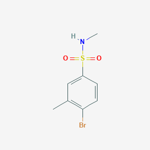 molecular formula C8H10BrNO2S B157639 4-溴-N,3-二甲基苯磺酰胺 CAS No. 923148-87-2