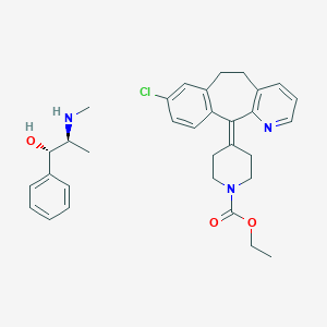 molecular formula C32H38ClN3O3 B157648 Loratadine/pseudoephedrine CAS No. 132316-36-0
