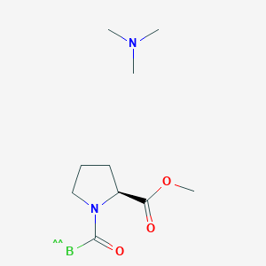 molecular formula C10H19BN2O3 B157669 N-(三甲胺-硼烷-羰基)脯氨酸甲酯 CAS No. 125893-97-2