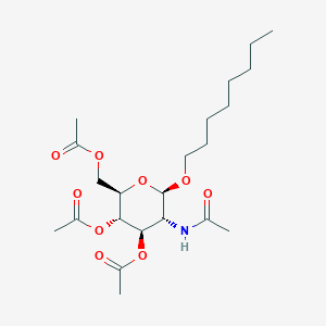 molecular formula C22H37NO9 B015772 辛基2-乙酰氨基-2-脱氧-3,4,6-三-O-乙酰-β-D-吡喃葡萄糖苷 CAS No. 173725-22-9