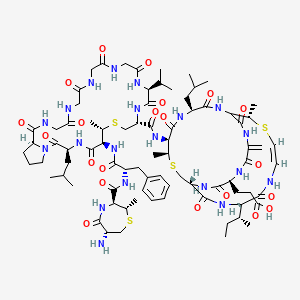 molecular formula C80H120N20O21S4 B1577386 Mersacidin 