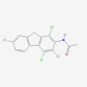 molecular formula C15H9Cl4NO B157746 n-(1,3,4,7-Tetrachloro-9h-fluoren-2-yl)acetamide CAS No. 1785-21-3