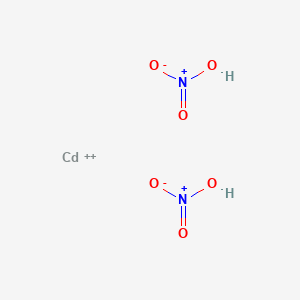 molecular formula CdH2N2O6+2 B157767 四水合硝酸镉 CAS No. 10022-68-1