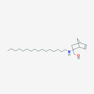 molecular formula C24H45NO B157768 2-Hexadecylamino-2-hydroxymethylnorbornene CAS No. 134864-16-7