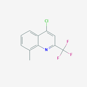 molecular formula C11H7ClF3N B157785 4-氯-8-甲基-2-(三氟甲基)喹啉 CAS No. 1701-25-3