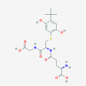 B157786 5-(S-Glutathionyl)-2-tert-butylhydroquinone CAS No. 139035-70-4