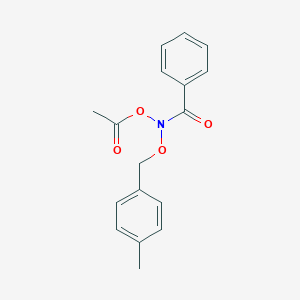 B157802 N-(Acetyloxy)-N-((4-methylphenyl)methoxy)benzamide CAS No. 139259-94-2
