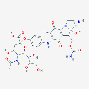 B157818 7-N-(4-O-Sialosylphenyl)-9-methoxymitosane methyl ester CAS No. 134136-44-0