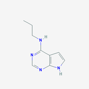 molecular formula C9H12N4 B015784 6-Propylamino-7-deazapurine CAS No. 60972-21-6