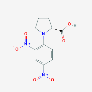 molecular formula C11H11N3O6 B157900 1-(2,4-Dinitrophenyl)-D-proline CAS No. 10189-66-9