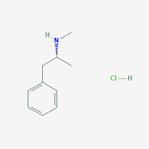 molecular formula C10H16ClN B157982 (R)-N,alpha-Dimethylphenethylamine hydrochloride CAS No. 826-10-8