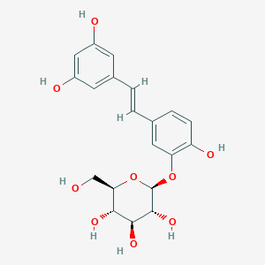 molecular formula C20H22O9 B157992 3'-O-葡萄糖苷基皮西坦醇 CAS No. 94356-26-0