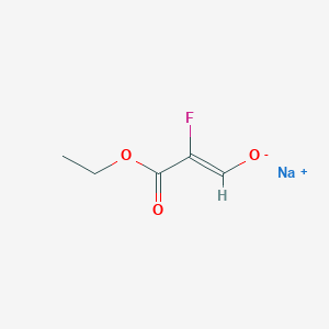 molecular formula C5H6FNaO3 B158014 2-Fluoro-3-sodiooxyacrylic acid ethyl ester CAS No. 1652-39-7