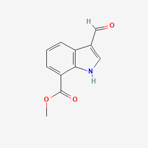 molecular formula C11H9NO3 B1580409 methyl 3-formyl-1H-indole-7-carboxylate CAS No. 312973-24-3