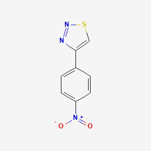 molecular formula C8H5N3O2S B1580414 4-(4-硝基苯基)-1,2,3-噻二唑 CAS No. 82894-98-2