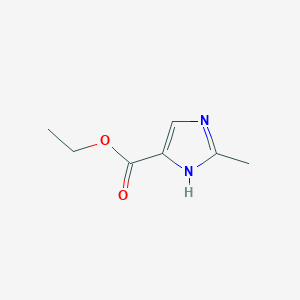 molecular formula C7H10N2O2 B1580420 2-甲基-1H-咪唑-4-羧酸乙酯 CAS No. 87326-25-8