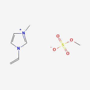 molecular formula C7H12N2O4S B1580490 3-甲基-1-乙烯基-1H-咪唑鎓甲基硫酸盐 CAS No. 26591-72-0