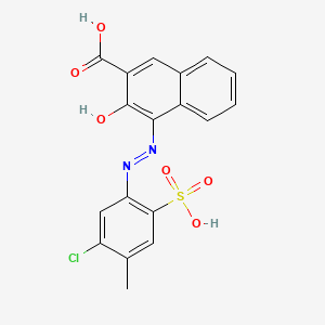 molecular formula C18H11ClMnN2O6S B1580503 Acide 2-naphtalènecarboxylique, 4-[(5-chloro-4-méthyl-2-sulfophényl)azo]-3-hydroxy- CAS No. 5280-66-0