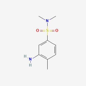molecular formula C9H14N2O2S B1580544 3-氨基-N,N,4-三甲基苯磺酰胺 CAS No. 6331-68-6