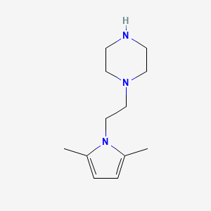 molecular formula C12H21N3 B1580574 1-[2-(2,5-二甲基-1H-吡咯-1-基)乙基]哌嗪 CAS No. 5059-36-9