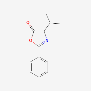molecular formula C12H13NO2 B1580686 4-Isopropyl-2-phenyl-2-oxazoline-5-one CAS No. 5839-93-0