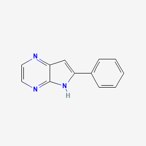 molecular formula C12H9N3 B1580687 6-Phenyl-5H-pyrrolo[2,3-b]pyrazine CAS No. 78605-10-4