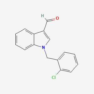 molecular formula C16H12ClNO B1580693 1-(2-氯苄基)-1H-吲哚-3-甲醛 CAS No. 90815-00-2