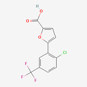 molecular formula C12H6ClF3O3 B1580722 5-[2-氯-5-(三氟甲基)苯基]-2-呋喃甲酸 CAS No. 302911-88-2