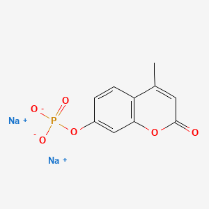 molecular formula C10H7Na2O6P B1580754 2H-1-苯并吡喃-2-酮，4-甲基-7-(膦酸氧基)-，二钠盐 CAS No. 22919-26-2