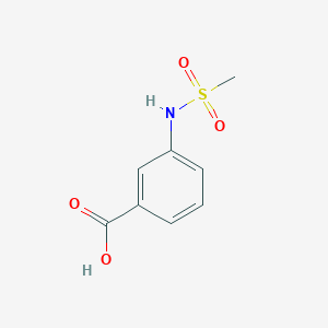 molecular formula C8H9NO4S B1580760 3-(甲基磺酰胺基)苯甲酸 CAS No. 28547-13-9