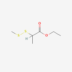 molecular formula C6H12O2S2 B1580770 丙酸乙酯 2-(甲基二硫代) CAS No. 23747-43-5