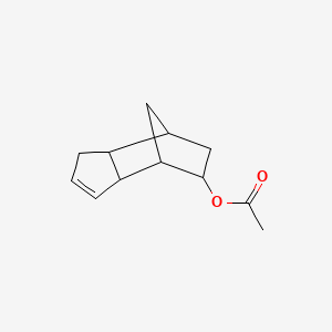 molecular formula C12H16O2 B1580797 4,7-甲烷-1H-茚满-5-醇，3a,4,5,6,7,7a-六氢-，乙酸酯 CAS No. 2500-83-6