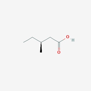 molecular formula C6H12O2 B158081 (S)-3-甲基戊酸 CAS No. 1730-92-3