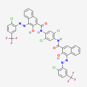 B1580826 N,N'-(2,5-dichloro-1,4-phenylene)bis[4-[[2-chloro-5-(trifluoromethyl)phenyl]azo]-3-hydroxynaphthalene-2-carboxamide] CAS No. 52238-92-3