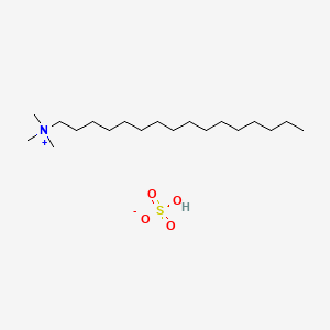 molecular formula C19H43NO4S B1580839 1-Hexadecanaminium, N,N,N-trimethyl-, sulfate (1:1) CAS No. 68214-07-3