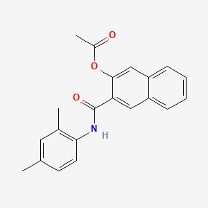 2-[N-(2,4-Dimethylphenyl)carbamoyl]-3-naphthyl acetate