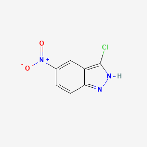 molecular formula C7H4ClN3O2 B1580895 3-氯-5-硝基-1H-吲唑 CAS No. 4812-45-7
