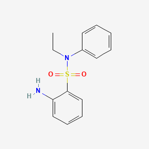 molecular formula C14H16N2O2S B1580896 2-氨基-N-乙基苯磺酰苯胺 CAS No. 81-10-7