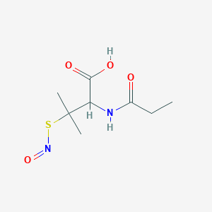 molecular formula C8H14N2O4S B015809 S-Nitroso-N-propionyl-D,L-penicillamine CAS No. 225233-98-7