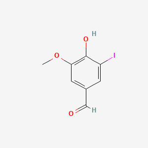 molecular formula C8H7IO3 B1580916 5-碘香草醛 CAS No. 5438-36-8